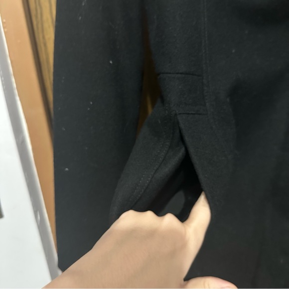 Express women lapel wool black coat Small - Picture 10 of 16